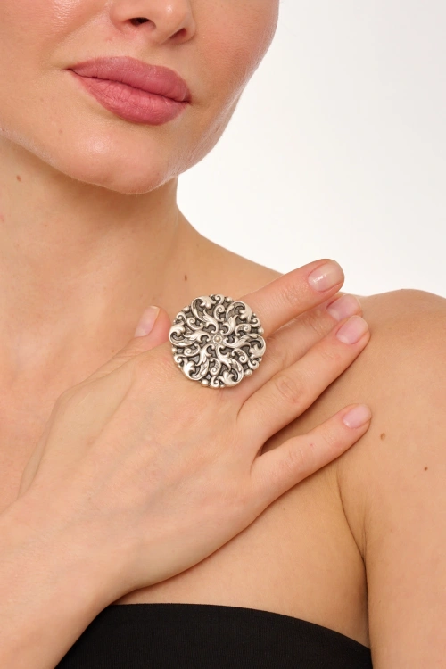 Kiraz Silver Plated Ring