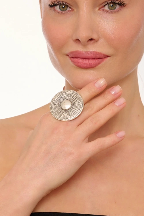 Kiraz Silver Plated Ring