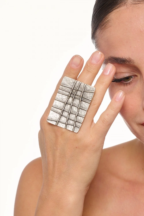 Kiraz Silver Plated Ring