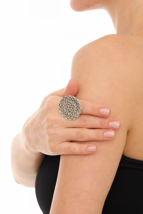 Kiraz Silver Plated Ring