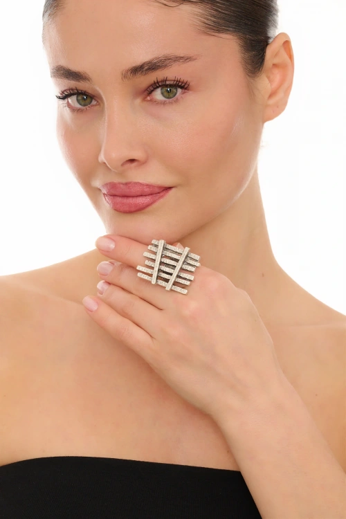 Kiraz Silver Plated Ring