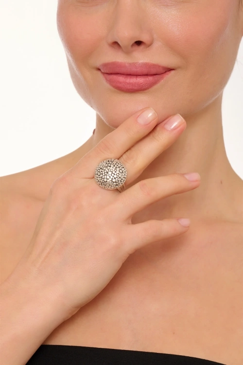 Kiraz Silver Plated Ring