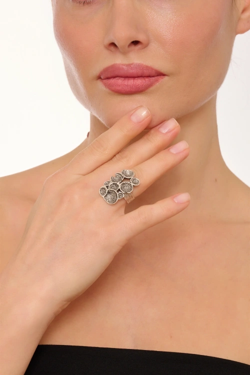 Kiraz Silver Plated Ring
