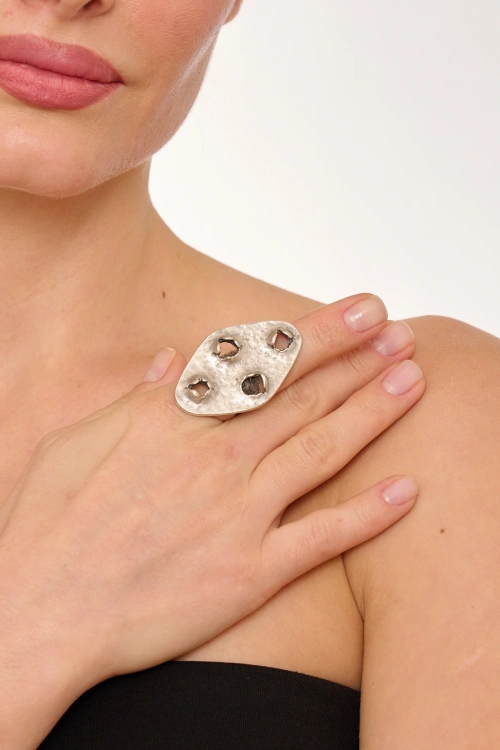 Kiraz Silver Plated Ring