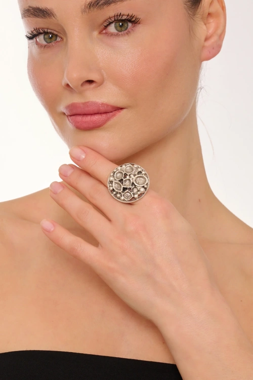 Kiraz Silver Plated Ring