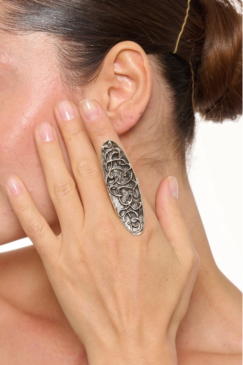 Kiraz Silver Plated Ring