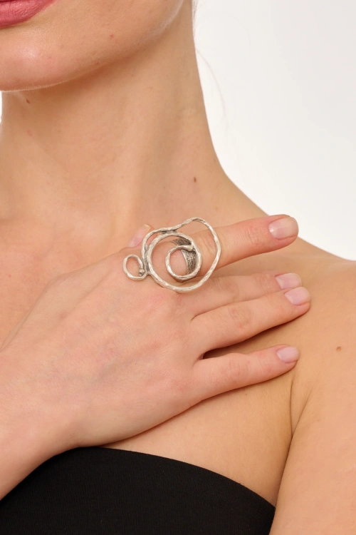 Kiraz Silver Plated Ring