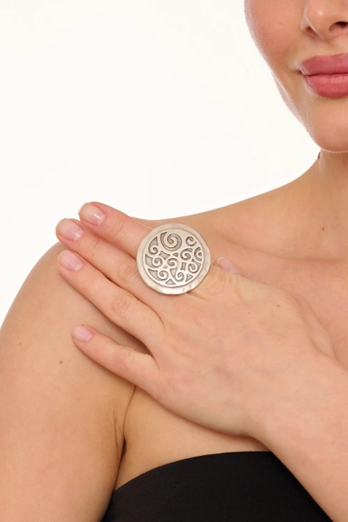 Kiraz Silver Plated Ring