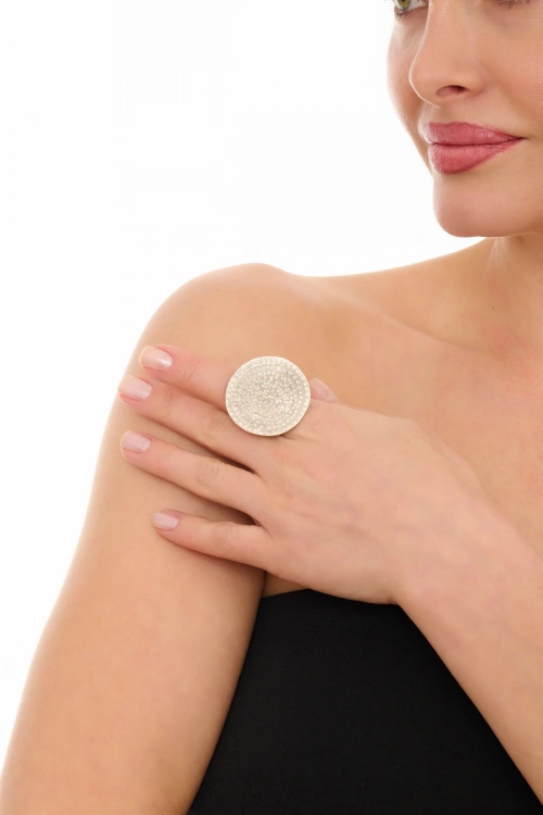 Kiraz Silver Plated Ring
