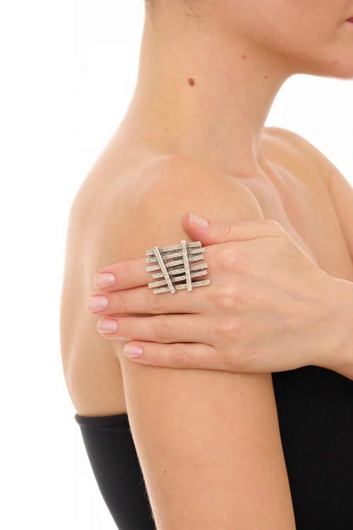 Kiraz Silver Plated Ring