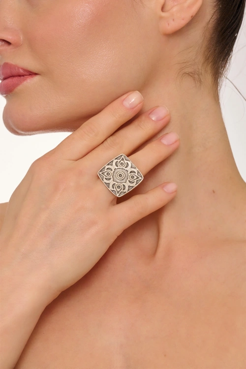 Kiraz Silver Plated Ring