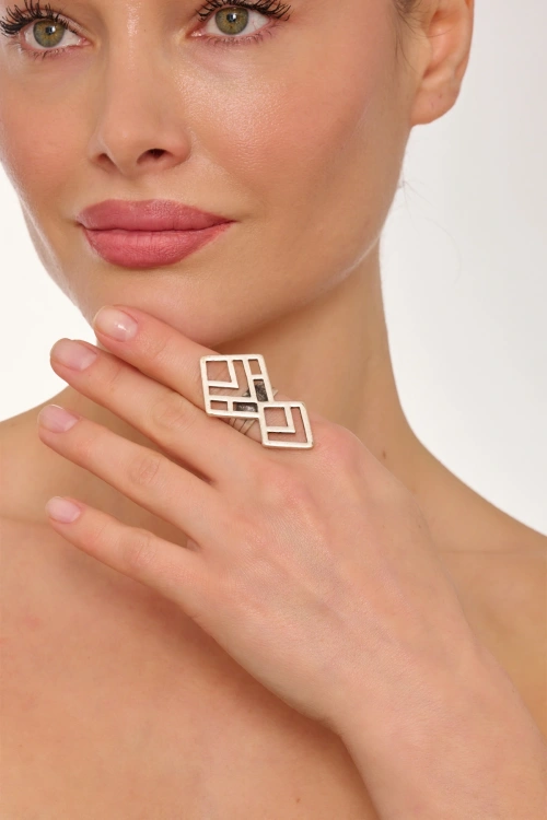 Kiraz Silver Plated Ring