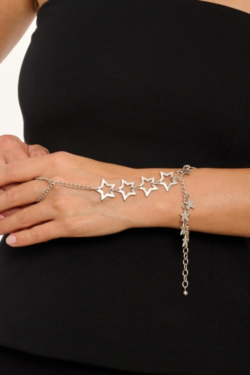Kiraz Silver Plated Star Shahmaran Bracelet
