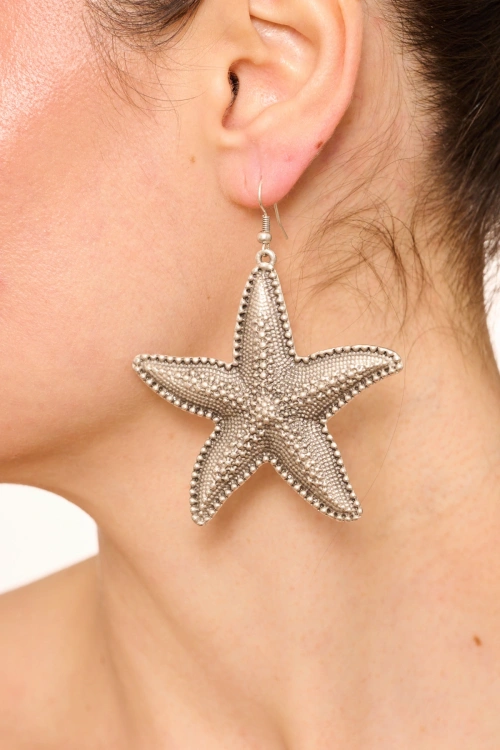 Kiraz Silver Plated Starfish Earring