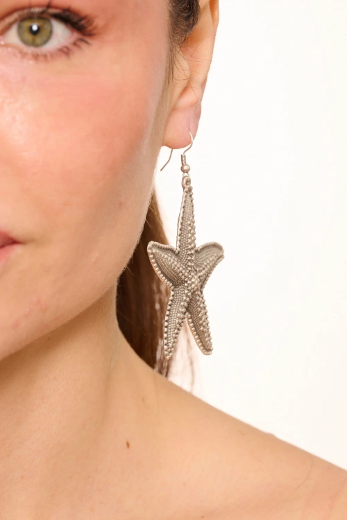 Kiraz Silver Plated Starfish Earring