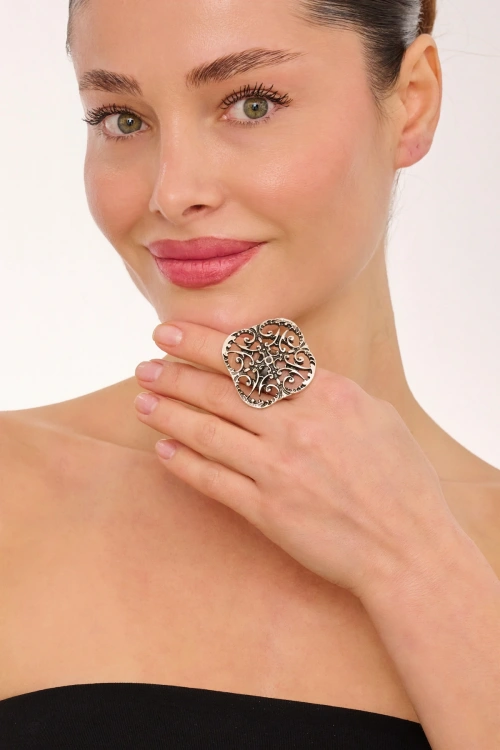Kiraz Silver Plated Ring