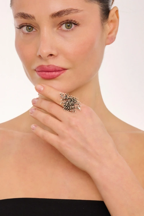 Kiraz Silver Plated Ring