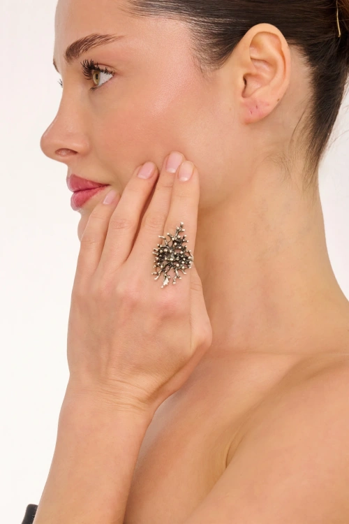 Kiraz Silver Plated Ring