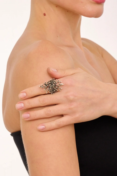 Kiraz Silver Plated Ring