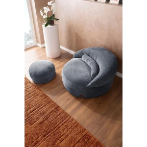 Elissa Yıkanabilir Tek Kişilik Berjer Puf Dinlenme Koltuğu