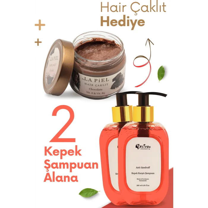 Elivon Kepek Karşıtı Şampuan 2 li + Çaklıt