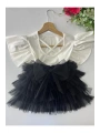 Kız Cocuk Siyah Tüllü Kat Kat Etek Ve Bluz Takım-23 Nisan-bayramlık