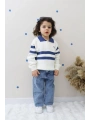 ERKEK ÇOCUK MAVİ KOT PANTOLON VE TRİKO KAZAK İKİLİ TAKIM-BAYRAMLIK