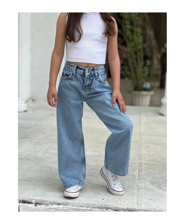 KIZ ÇOCUK COOL KOT PANTOLON (JEANS-DENİM)