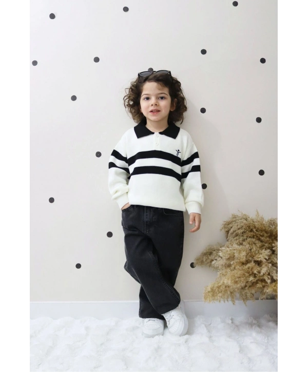 ERKEK ÇOCUK KOT PANTOLON VE TRİKO KAZAK İKİLİ TAKIM-BAYRAMLIK