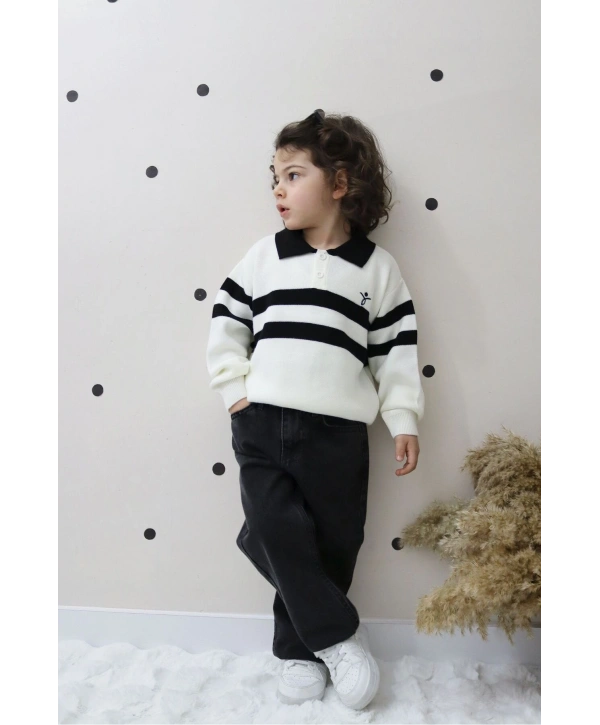 ERKEK ÇOCUK KOT PANTOLON VE TRİKO KAZAK İKİLİ TAKIM-BAYRAMLIK