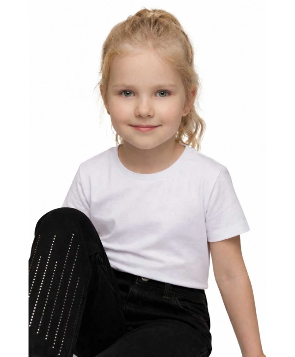 KIZ ÇOCUK PAÇALARI TAŞLI SİYAH KOT PANTOLON (JEANS-DENİM)-BAYRAMLIK