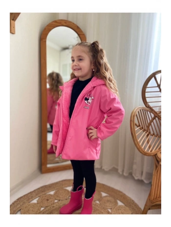 Kız Çocuk Su Geçirmez Içi Welsotflu Mevsimlik Mont