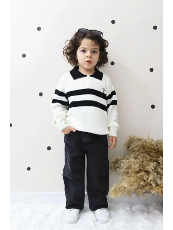 ERKEK ÇOCUK KOT PANTOLON VE TRİKO KAZAK İKİLİ TAKIM-BAYRAMLIK