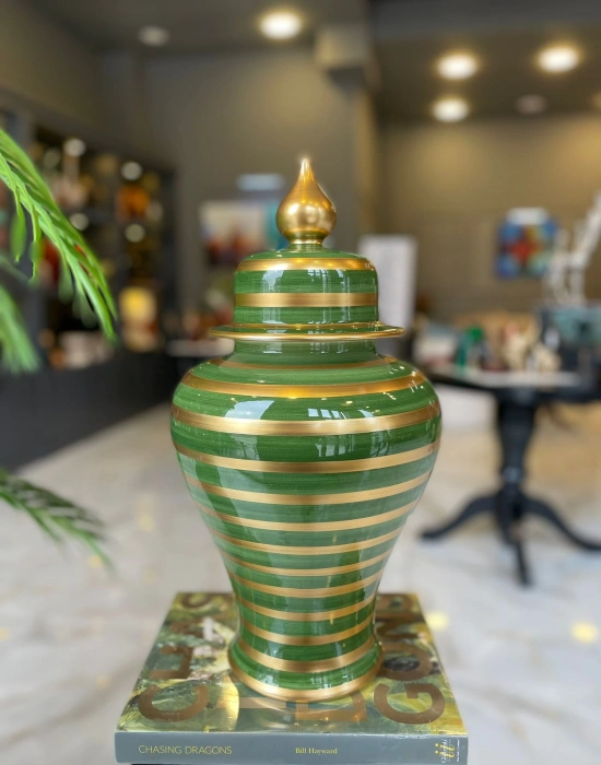 Gold Çizgili Şah Seramik