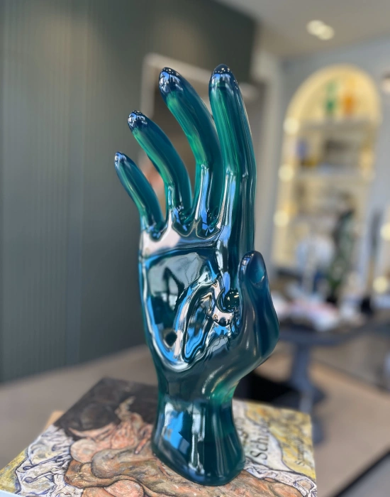 Reçine Yeşil El Obje