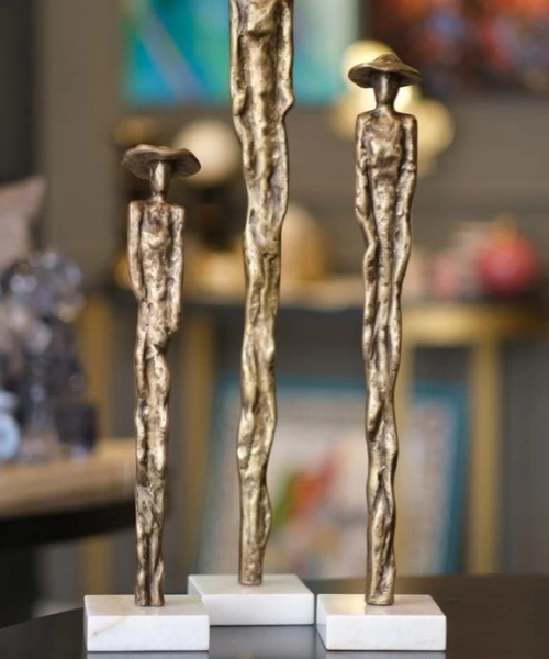 Üçlü Kadın Pirinç Dekor