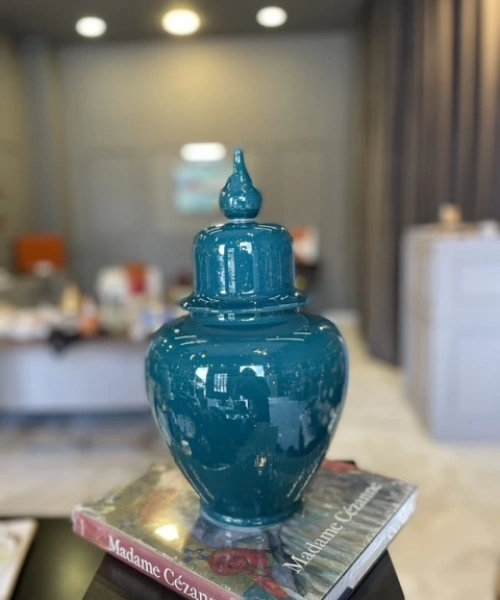 Petrol Yeşili Şah Küp