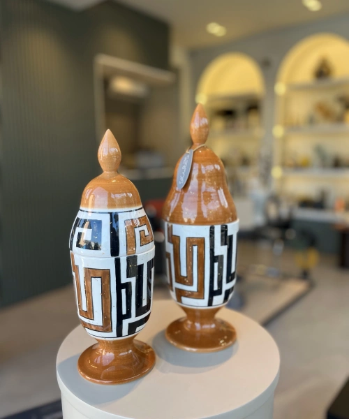 Afrikan Desen Seramik (ikili)