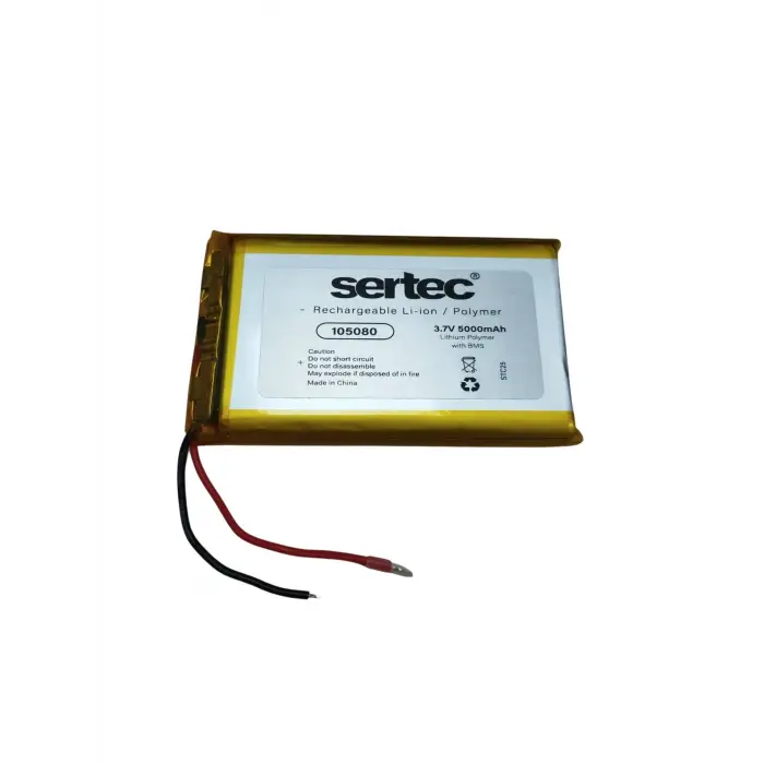 105080 3.7v 5000 Mah Li-polymer Pil (devreli/1.5a)