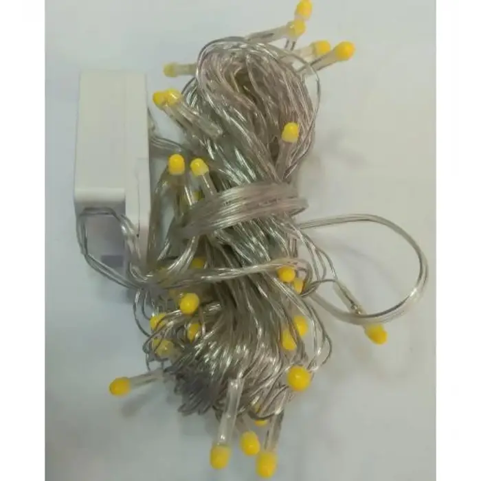 10m 100 Led Damla Uçlu Led Işık Beyaz Işık Şeffaf Kablo