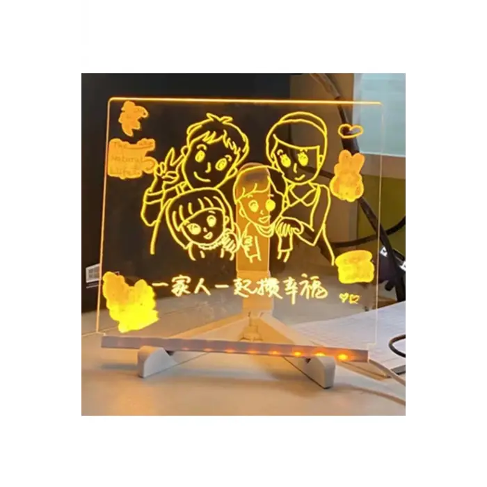 12 Inc Led Işıklı Çizim Tahtası Ayarlanabilir Stant Ve Kalemleri İle