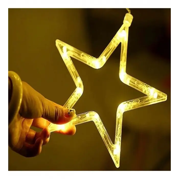 138 Ledli Yıldız Perde Işık 3 Metre