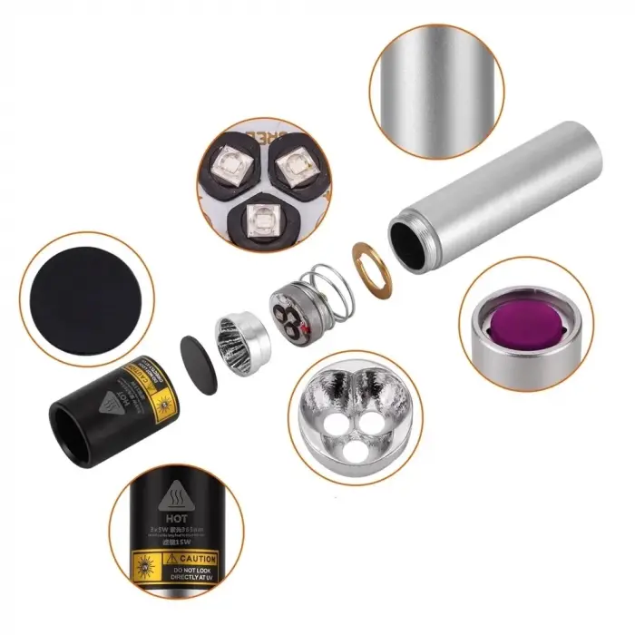 15 Watt 365nm Ultraviyole  Para Işığı  Wt-305