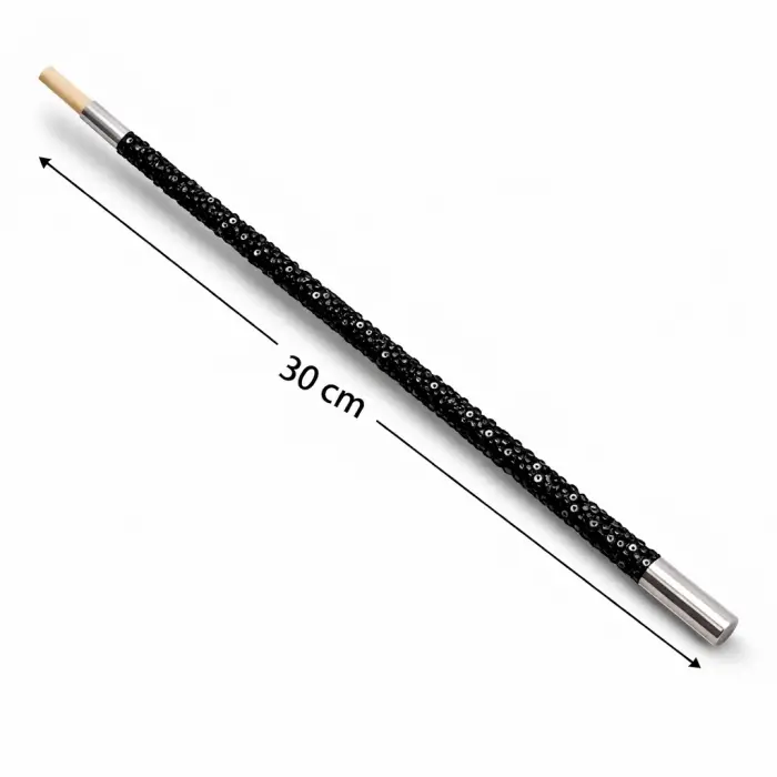 30 Cm Siyah Payetli  Tutacağı – 1920’ler Gatsby Parti Aksesuarı