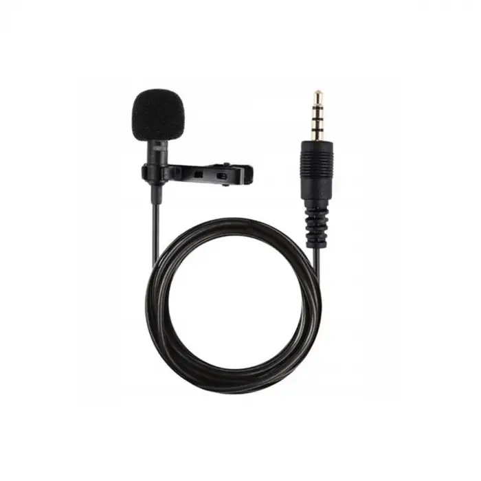 3.5mm Jak 1.5 Metre Double Mikrofon - Siyah