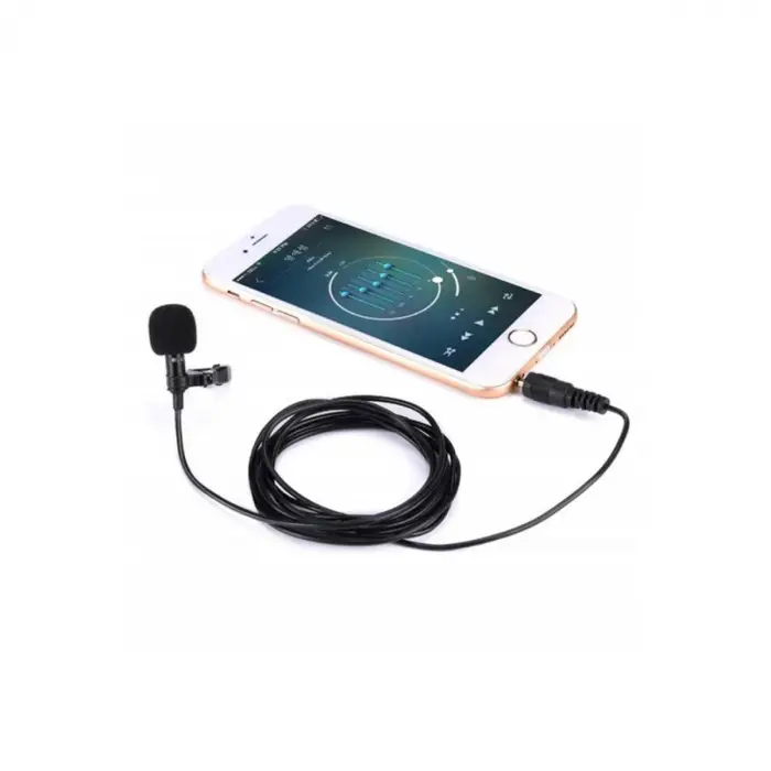 3.5mm Jak 1.5 Metre Double Mikrofon - Siyah