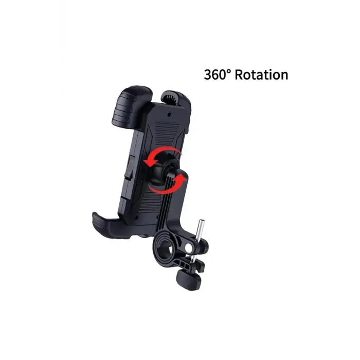 360° Derece Ayarlanabilen Gidon Bağlantılı Bisiklet Motosiklet İçin Abs 4-7.8″ İnç Telefon Tutucu