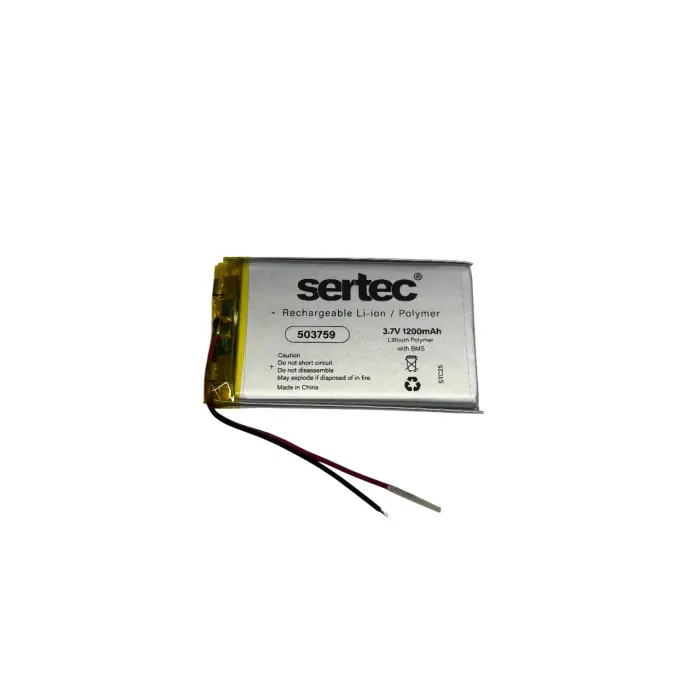 503759 3.7v 1200 Mah Li-polymer Pil (devreli/1.5a)
