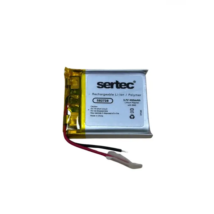 582728 3.7v 400 Mah Li-polymer Pil (devreli/1.5a)