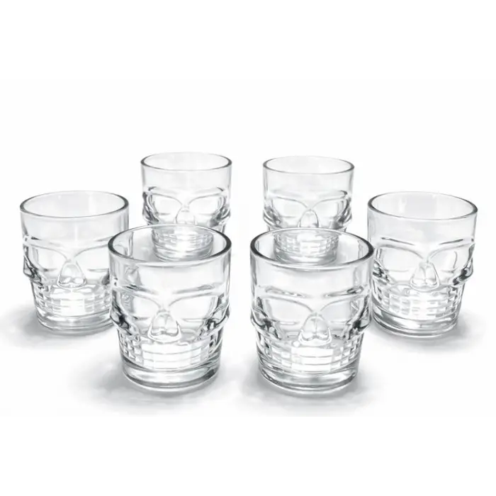 6lı Kurukafa Cam Shot Bardağı Alk2151